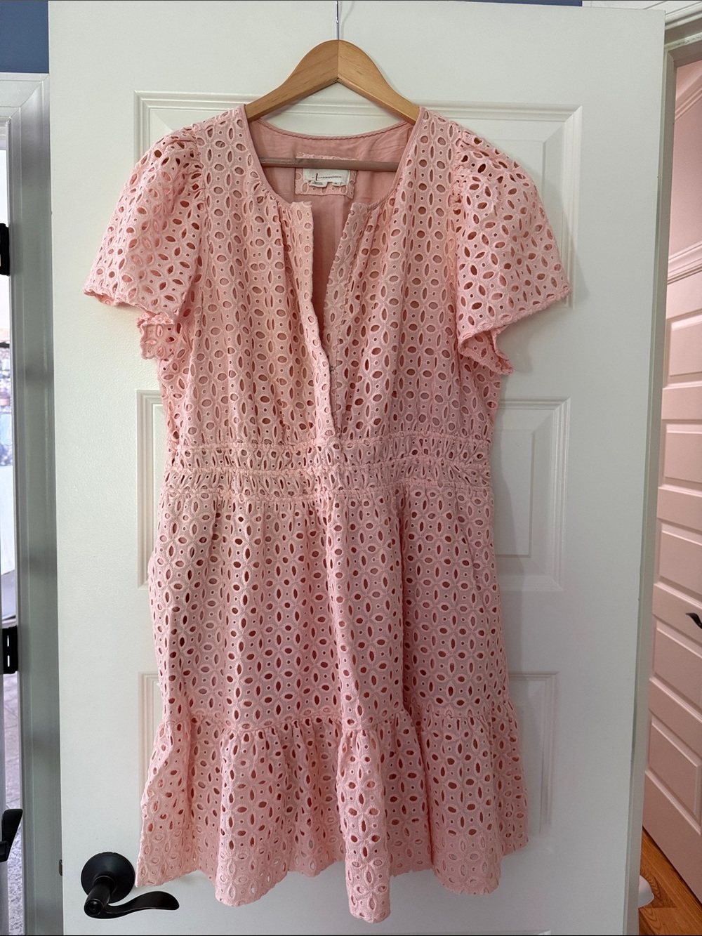 Anthropologie The Somerset Mini Dress in Eyelet